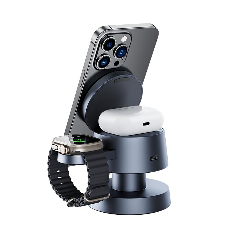 3 in 1 Magnetic Charger with Ambient Light 