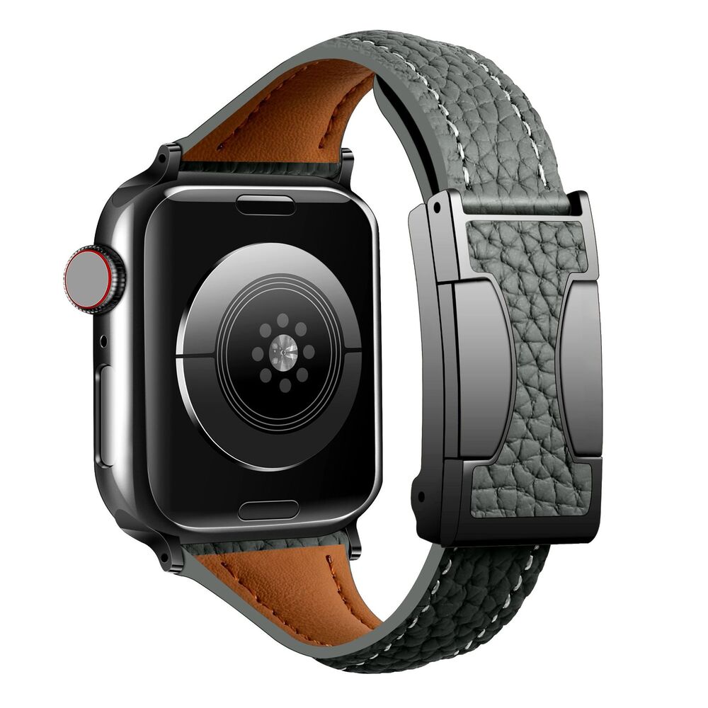 Leather Magnetic Buckle Band for Apple Watch