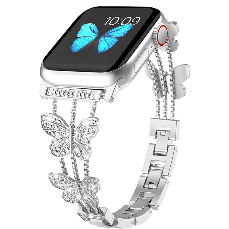 Butterfly Bling Diamond Link Bracelet for Apple Watch