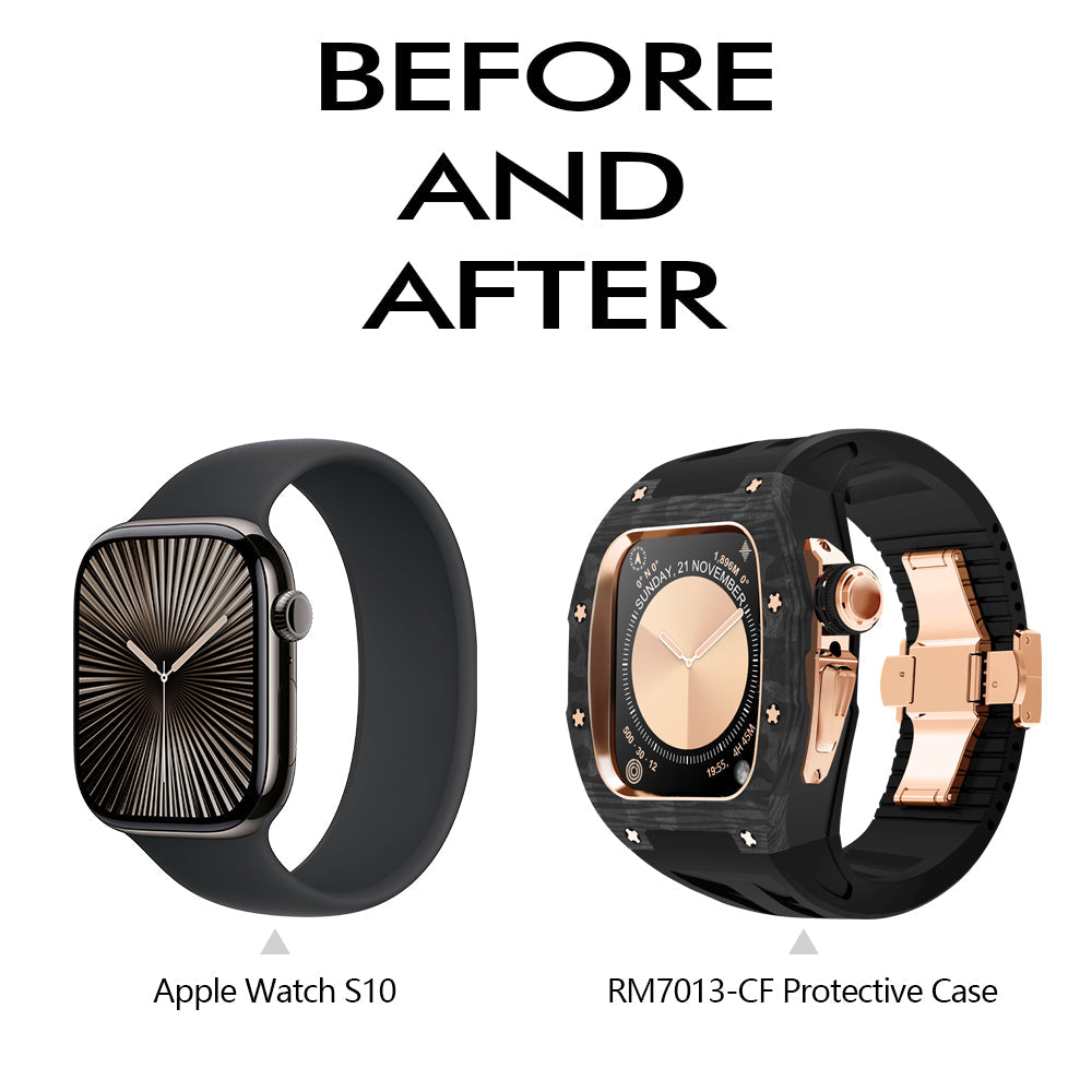 RM7013 Carbon Fiber Case Retrofit Kit For Apple Watch