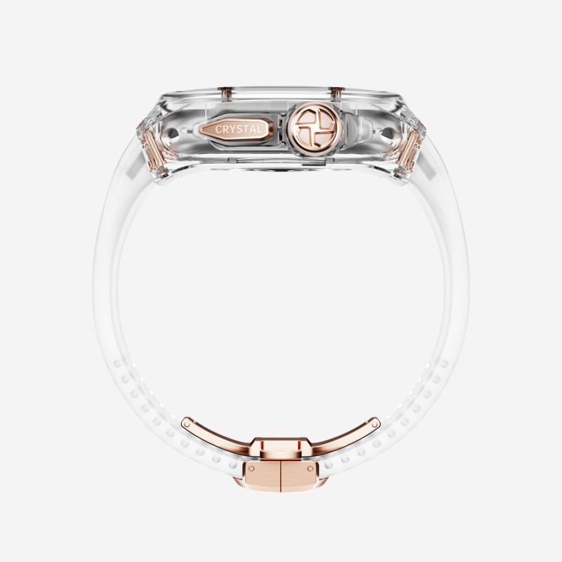 RM Crystaluxe Series - Fluororubber Band Crystal Case Retrofit Kit For Apple Watch